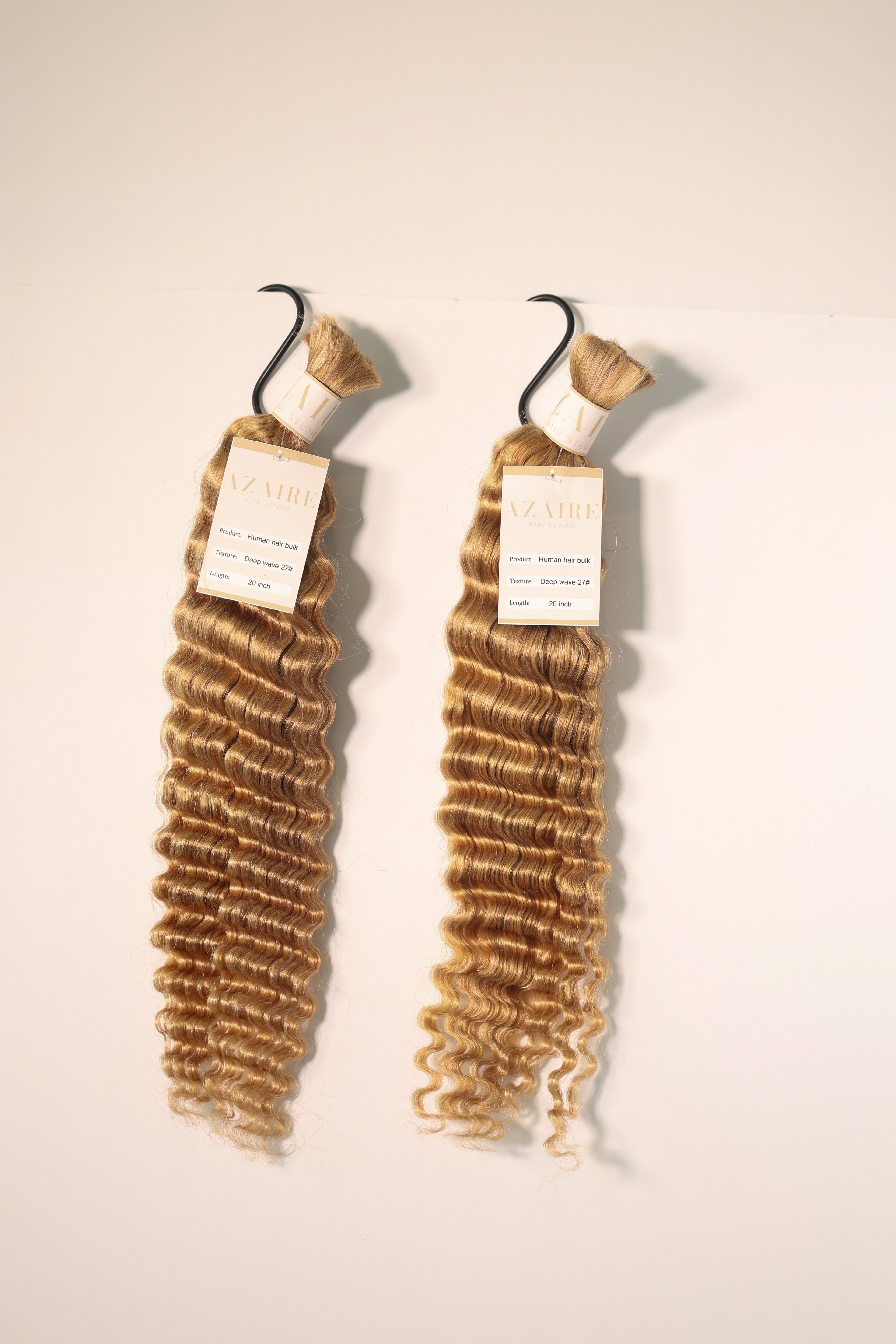 Deep Wave Boho Braid Human Hair (Color 27 Honey Blonde)