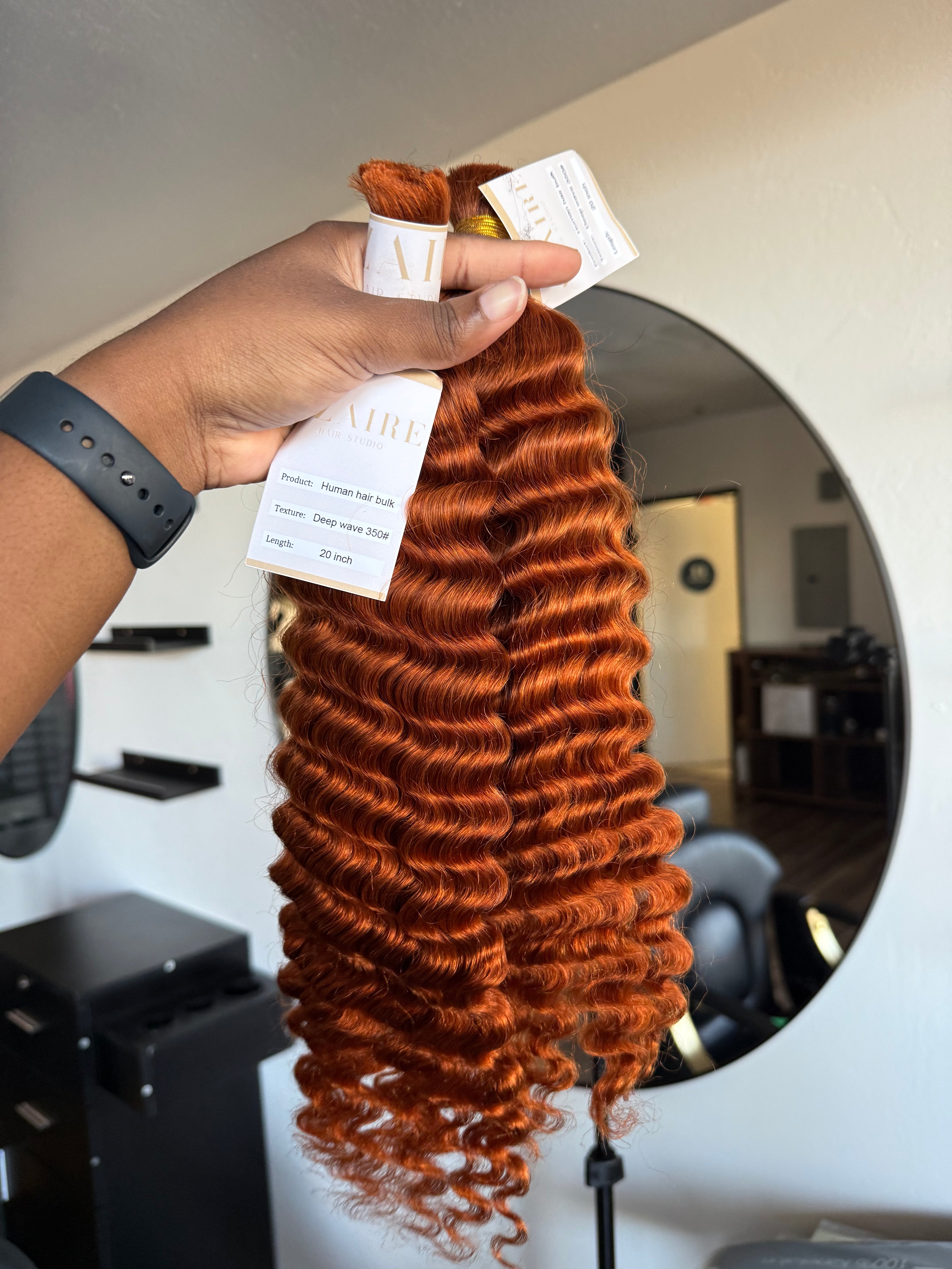 Deep Wave Boho Braid Human Hair (Color 350 Ginger)