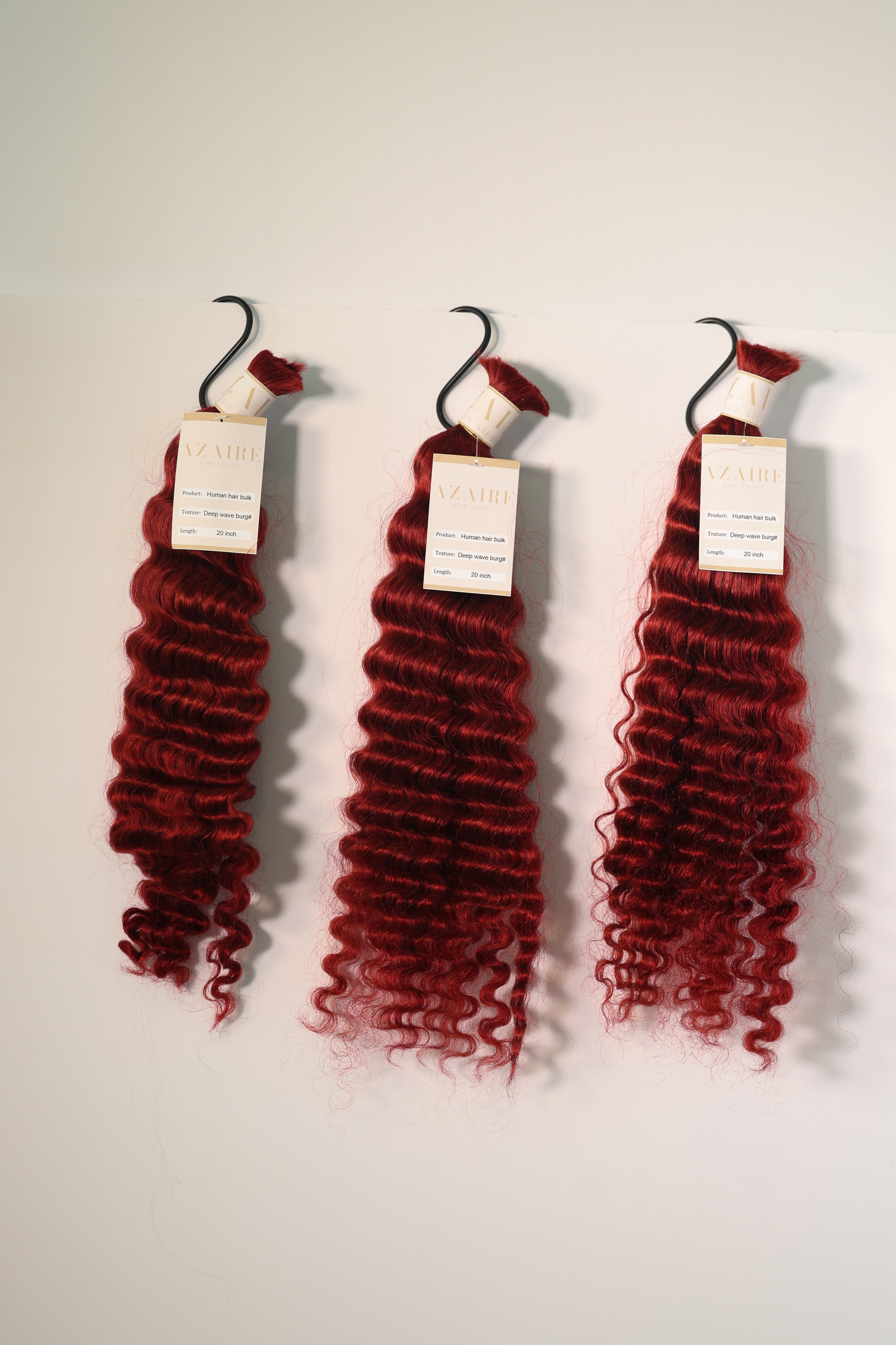 Deep Wave Boho Braid Human Hair (Color #BURG | Bright Burgundy)