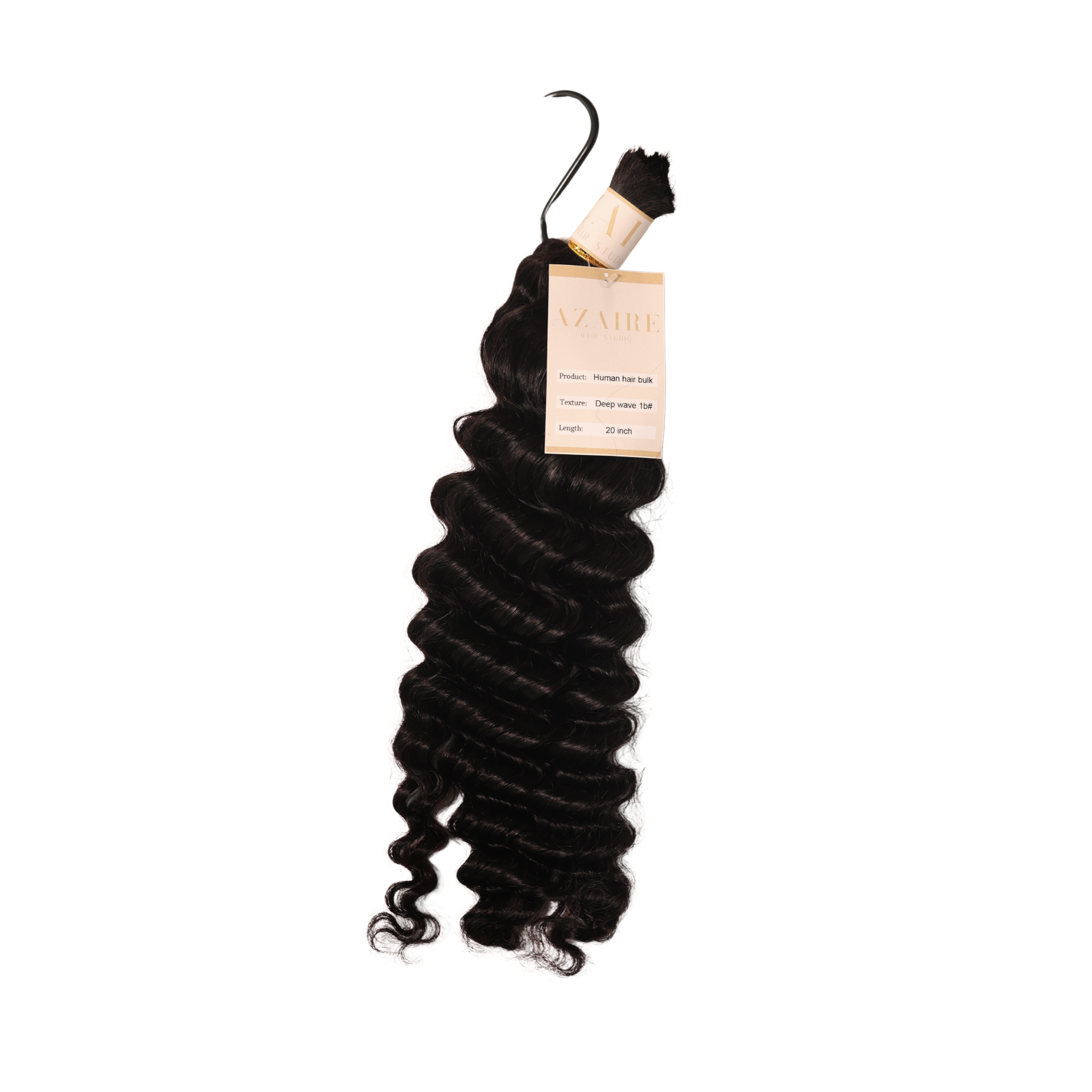 Deep Wave Boho Braid Human Hair (1B Natural Black)