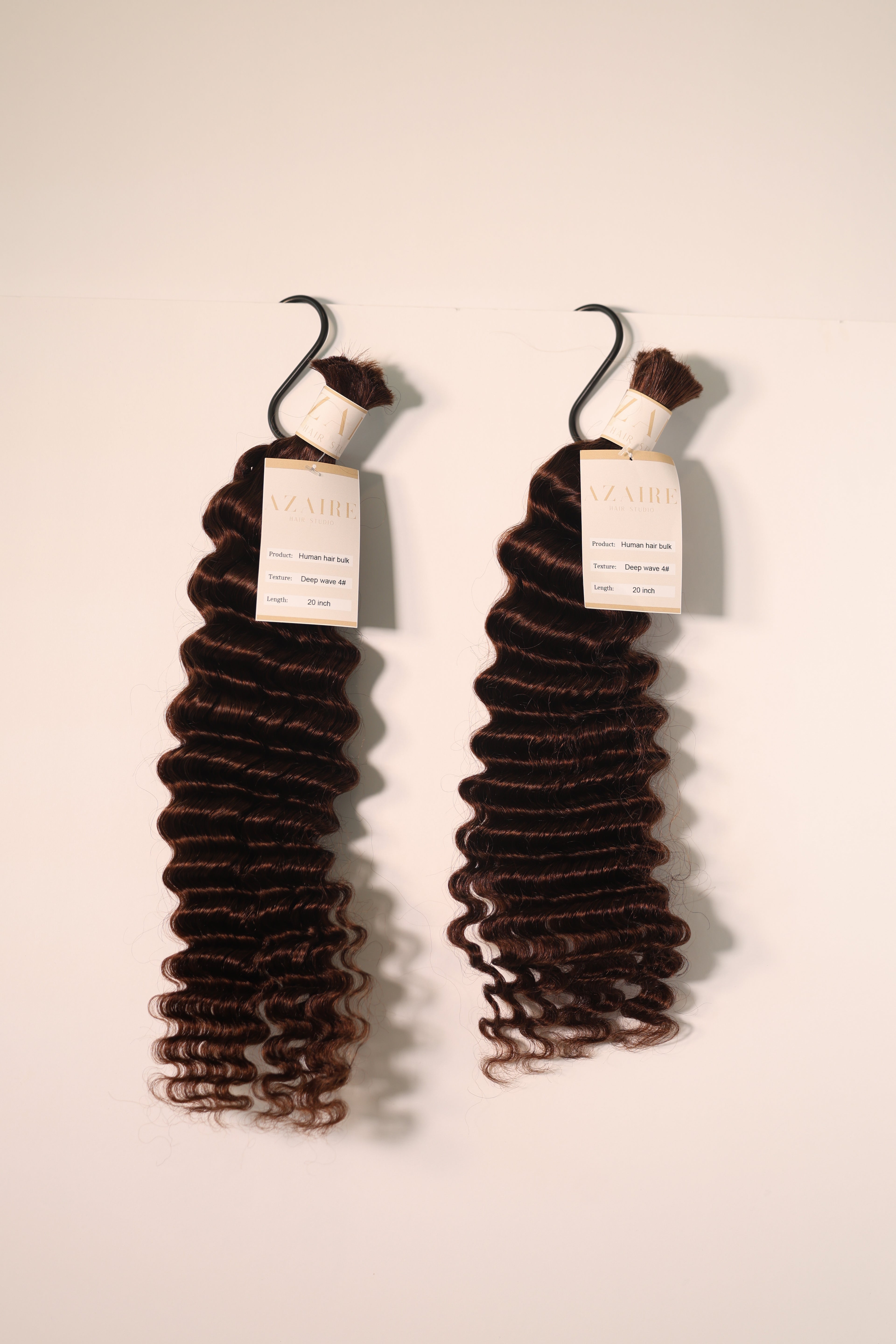 Deep Wave Boho Braid Human Hair (Color 4 Dark Brown)