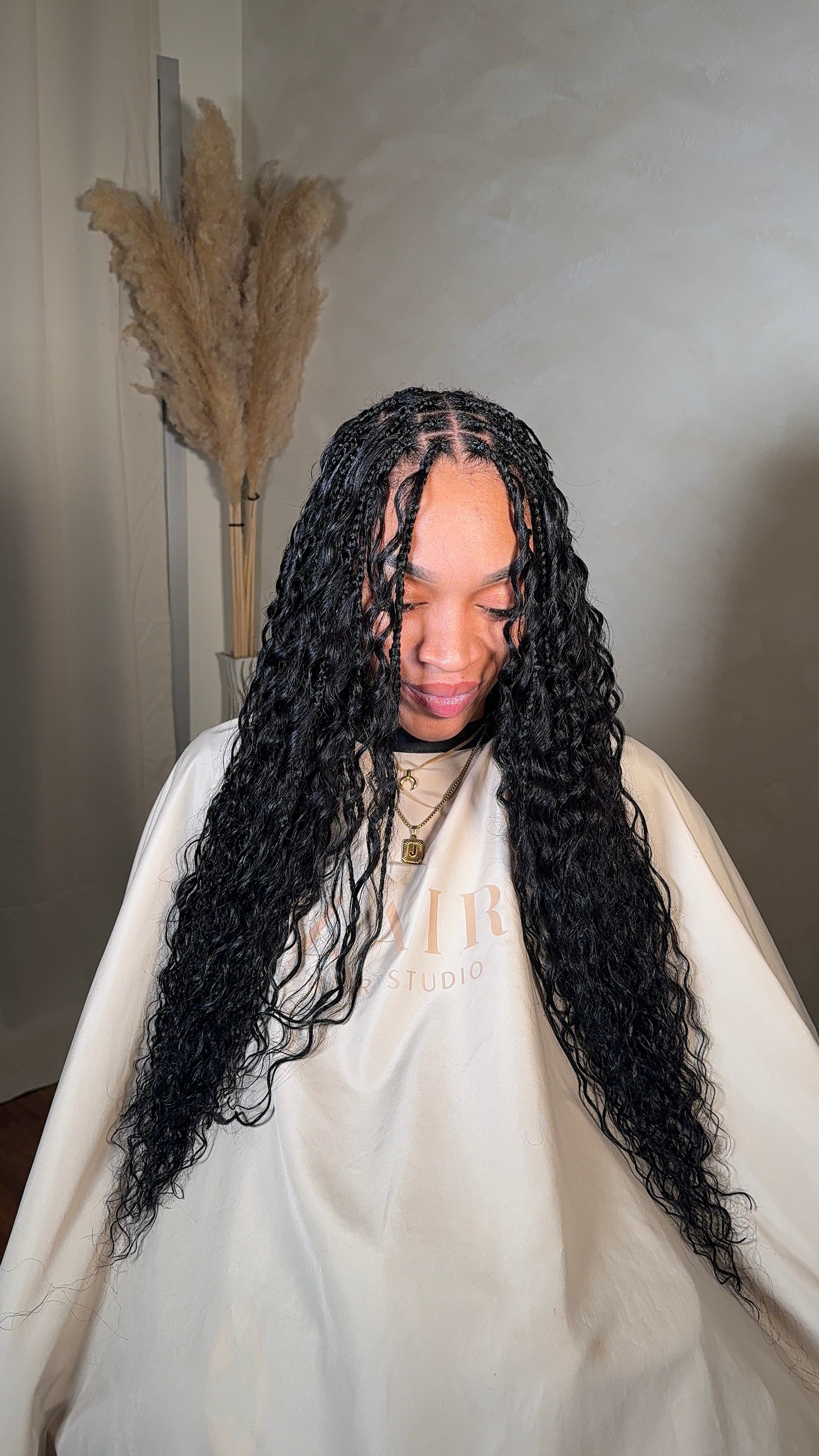Deep Wave Boho Braid Human Hair (1B Natural Black)