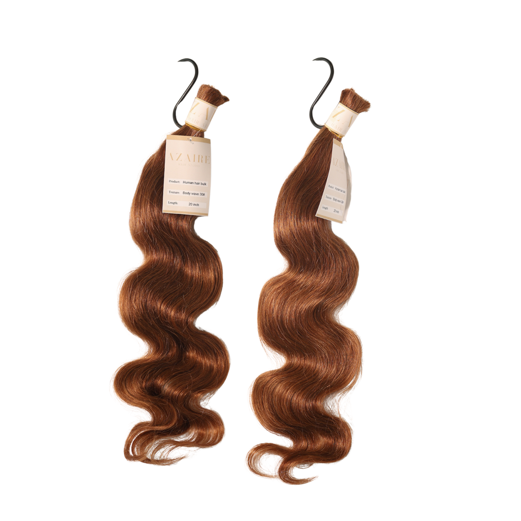 Body Wave Boho Braid Human Hair (Color 30 Honey Brown)