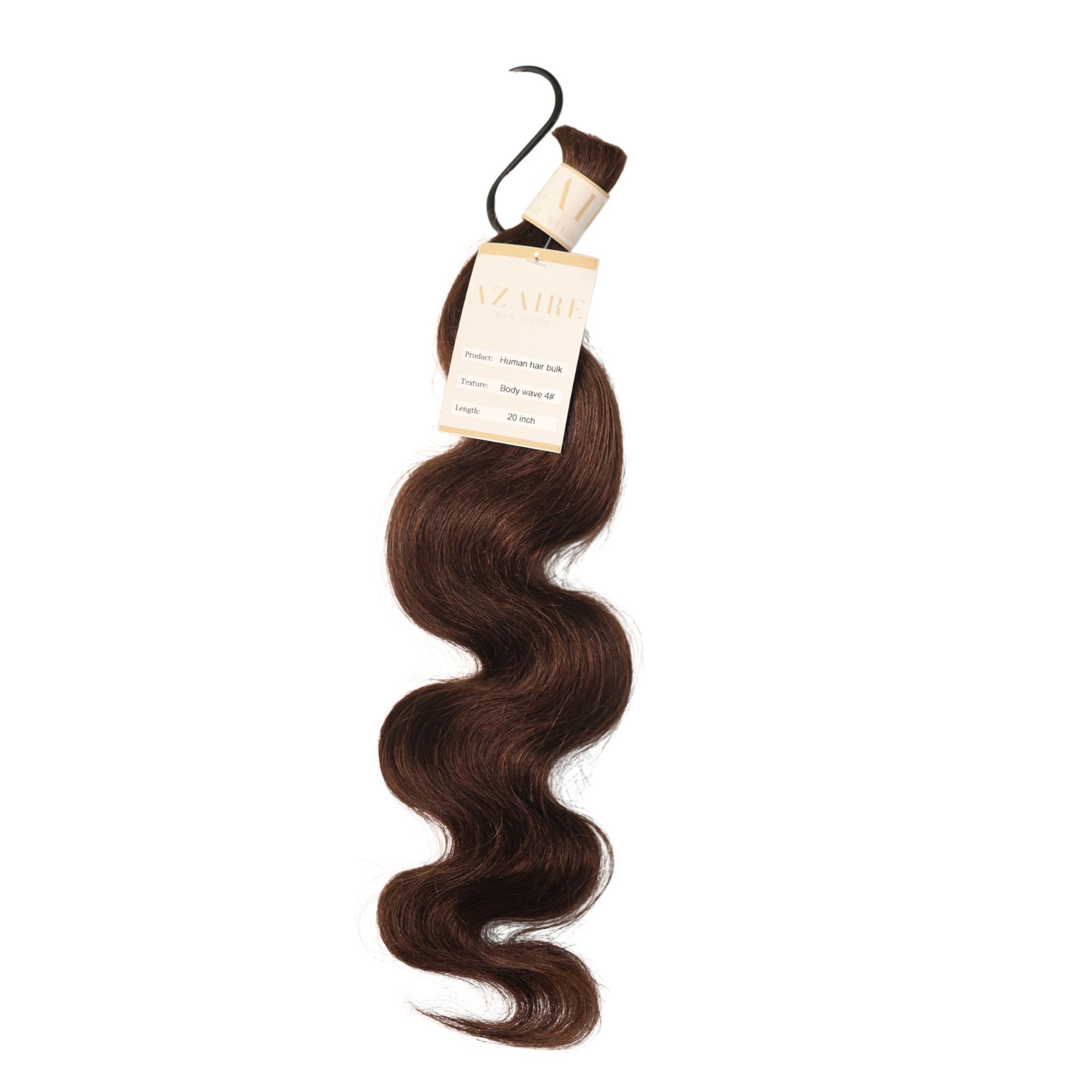 Body Wave Boho Braid Human Hair (Color 4 Dark Brown)