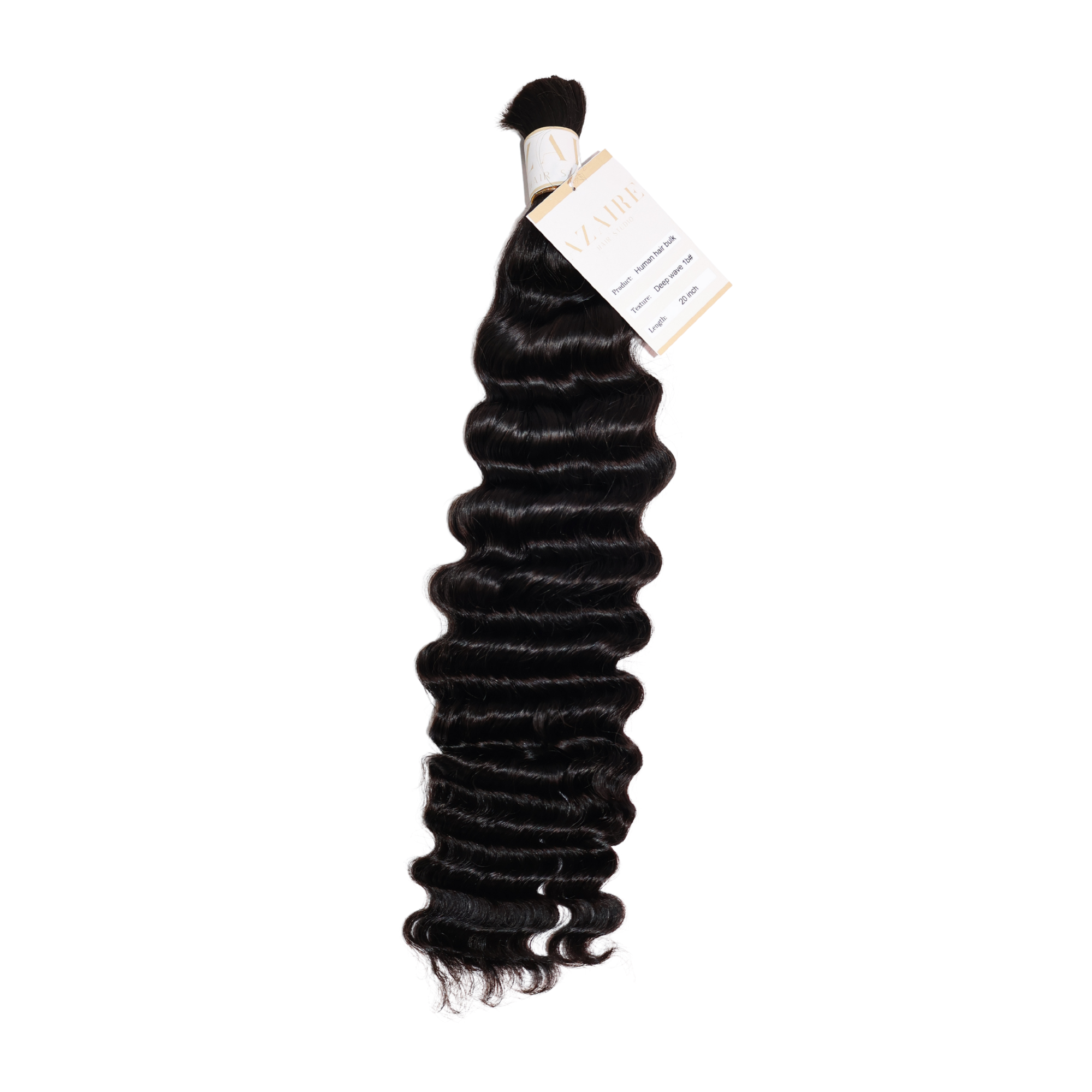 Deep Wave Boho Braid Human Hair (1B Natural Black)
