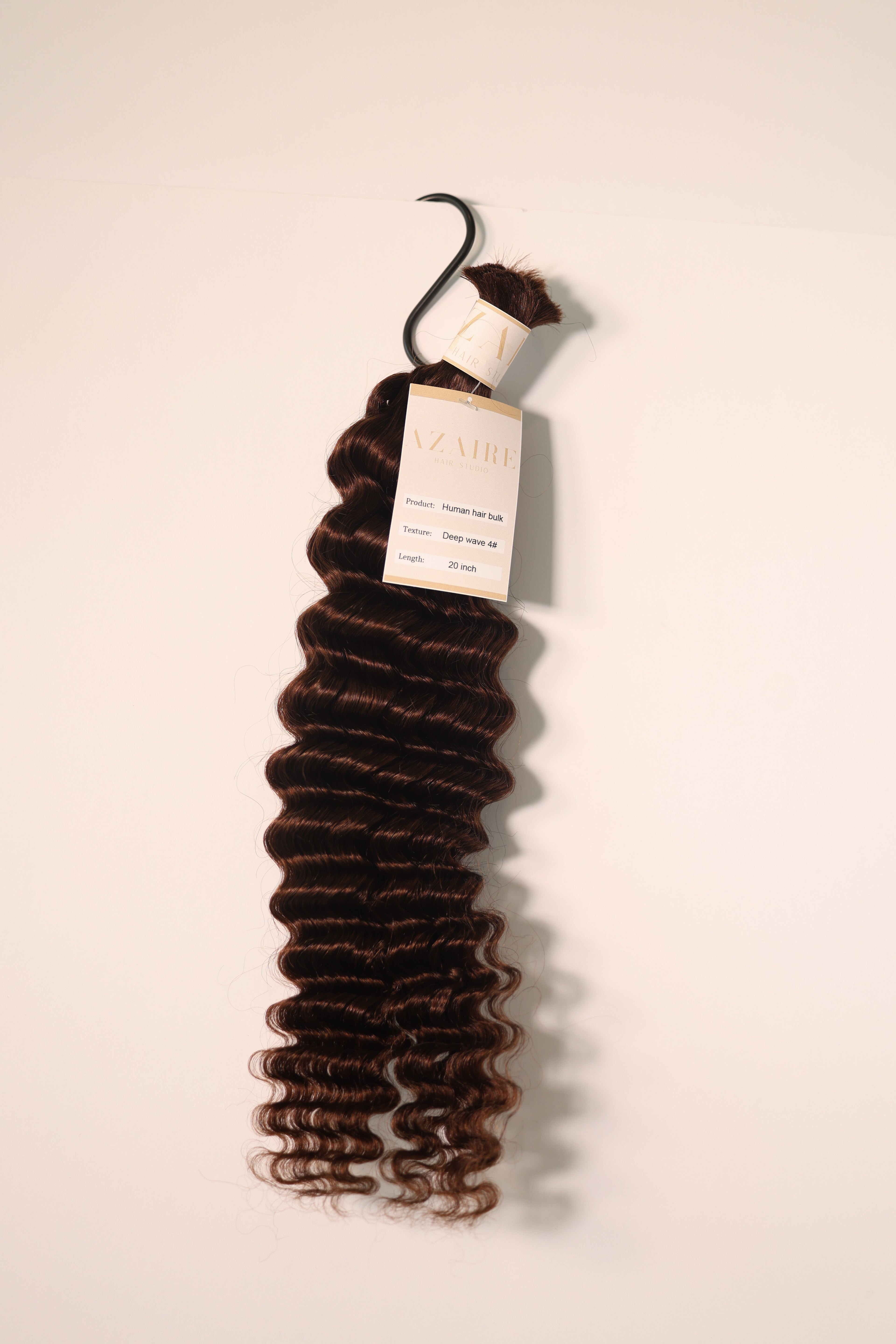 Deep Wave Boho Braid Human Hair (Color 4 Dark Brown)