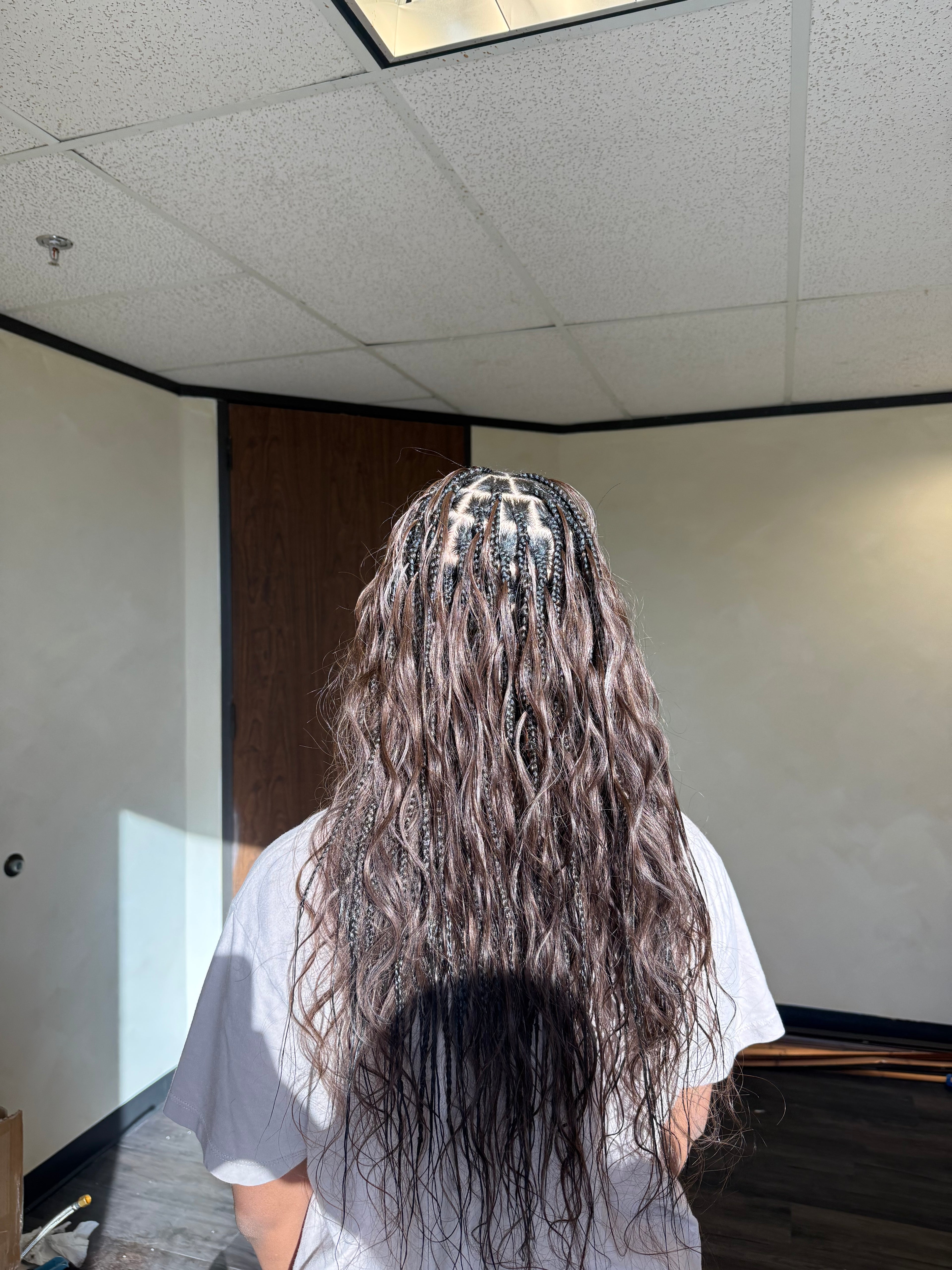 Body Wave Boho Braid Human Hair (Color 4 Dark Brown)