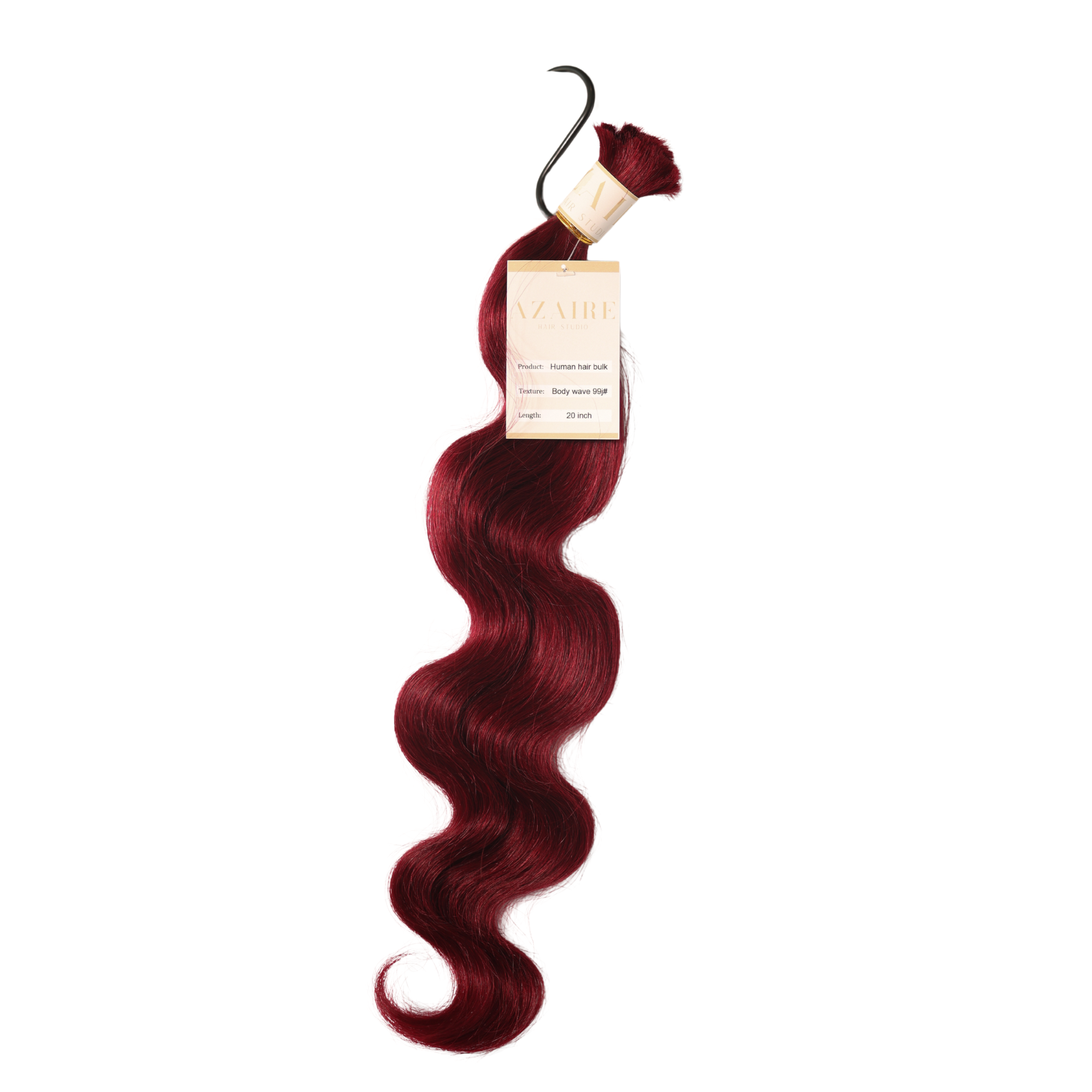 Body Wave Boho Braid Human Hair (Color 99J Dark Burgundy)